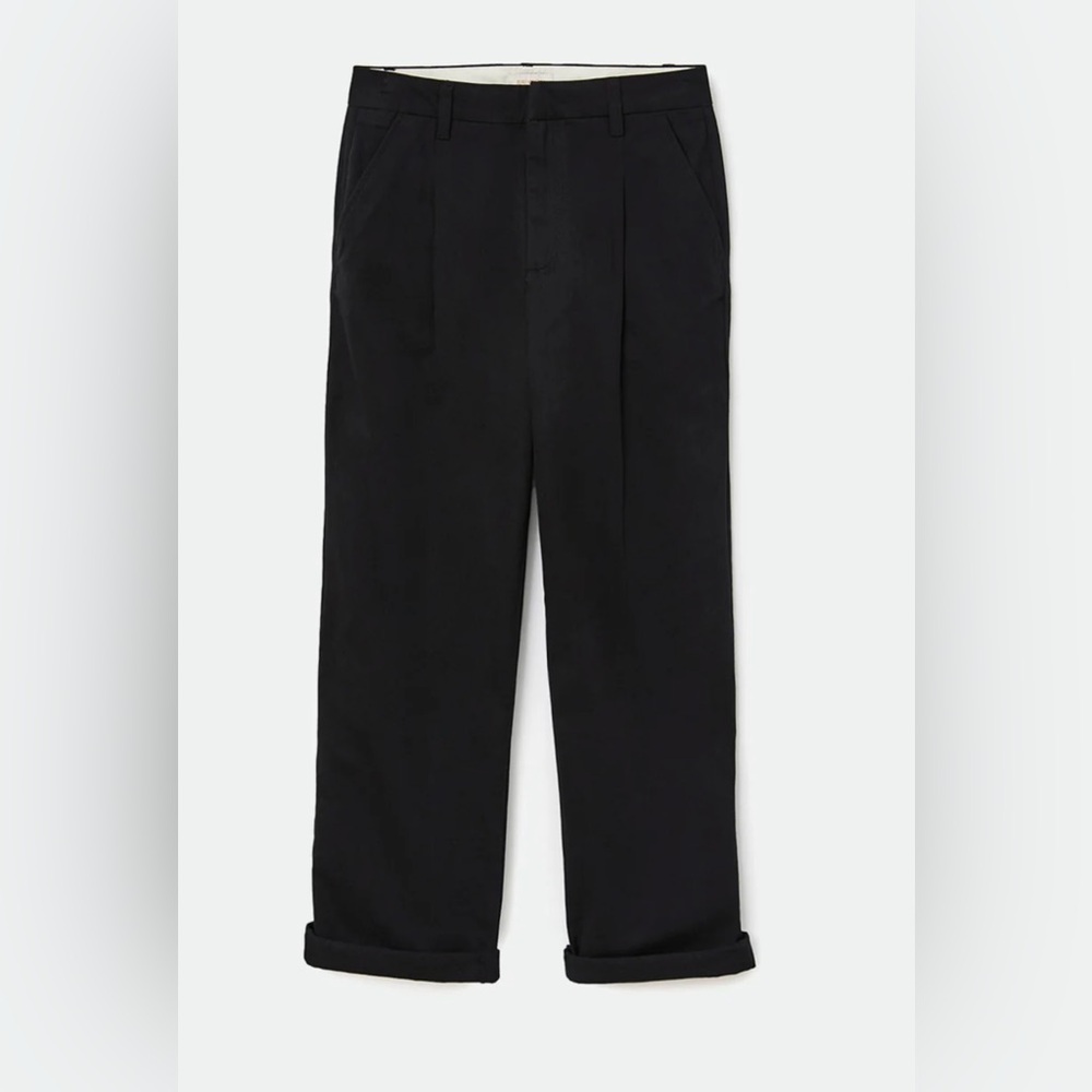 Brixton Black Victory Pants Trousers, women's size 26 Relaxed Fit High Rise NWOT - Picture 2 of 11